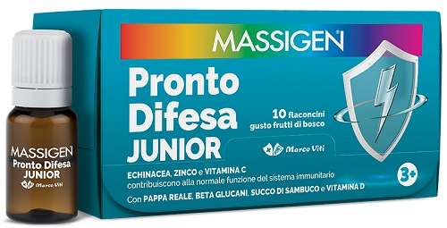 MASSIGEN PRONTO DIFESA JUNIOR 10 FLACONCINI DA 10 ML - dottorbianchi.it
