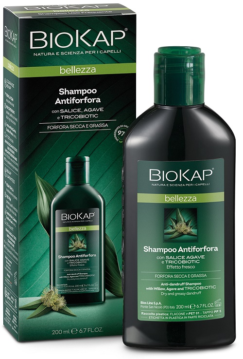 BIOKAP BELLEZZA SHAMPOO ANTIFORFORA CON TRICOBIOTIC 200 ML - dottorbianchi.it