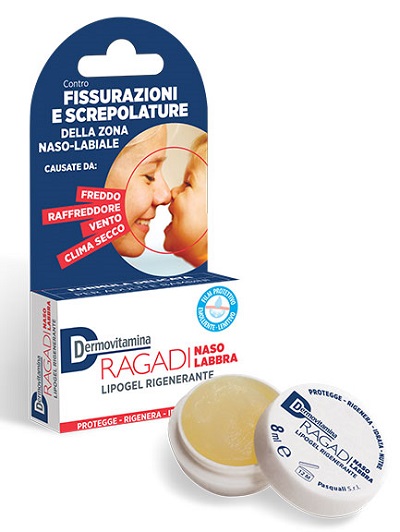 DERMOVITAMINA RAGADI NASO E LABBRA LIPOGEL RIGENERANTE 8 ML - dottorbianchi.it