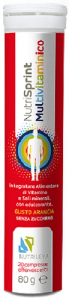 NUTRISPRINT MULTIVITAMINICO 20 COMPRESSE EFFERVESCENTI 80 G SENZA ZUCCHERO - dottorbianchi.it