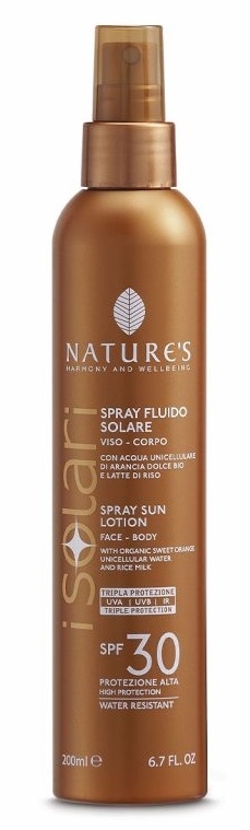 NATURE'S I SOLARI SPRAY FLUIDO SPF30 200 ML - dottorbianchi.it