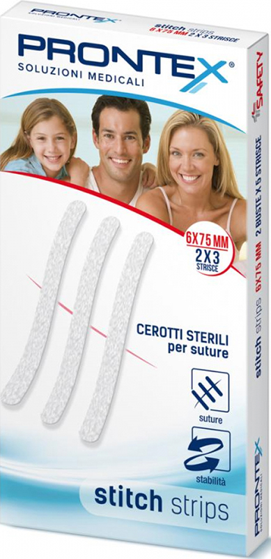 PRONTEX STITCH STRIPS 6X75 10 PEZZI - dottorbianchi.it