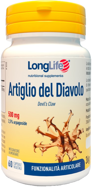 LONGLIFE ARTIGLIO DEL DIAVOLO 2% 60 CAPSULE - dottorbianchi.it