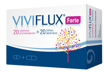 VIVIFLUX FORTE 20 COMPRESSE GASTRORESISTENTI + 20 CAPSULE LIQUID FILLER - dottorbianchi.it
