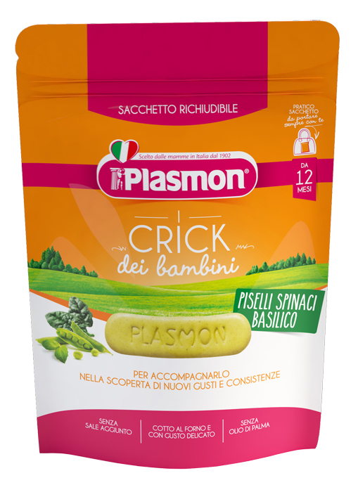 PLASMON CRICK SPINACI E PISELLI 100 G - dottorbianchi.it