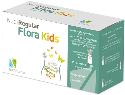 NUTRIREGULAR FLORA KIDS 10 FLACONCINI - dottorbianchi.it