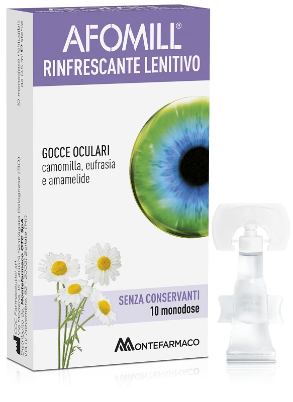 AFOMILL RINFRESCANTE SENZA CONSERVANTI 10 FIALE DA 0,5 ML - dottorbianchi.it