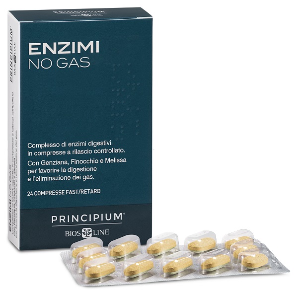 PRINCIPIUM ENZIMI NO GAS FAST/RETARD 24 COMPRESSE - dottorbianchi.it