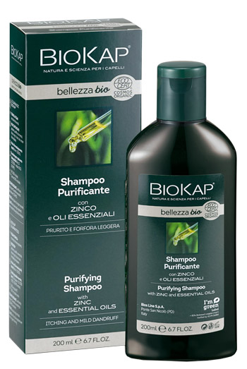 BIOKAP BELLEZZA BIO SHAMPOO PURIFICANTE COSMOS ECOCERT 200 ML - dottorbianchi.it