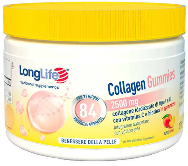 LONGLIFE COLLAGEN GUMMIES 625MG 84 GOMMOSE - dottorbianchi.it
