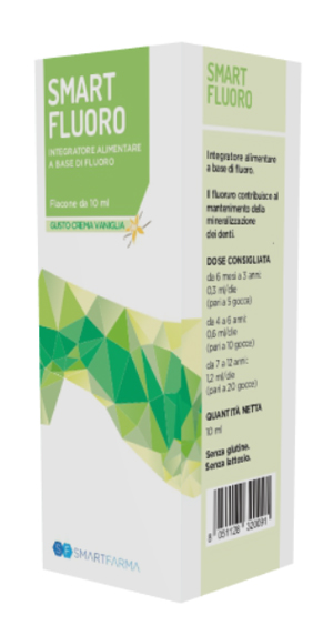 SMART FLUORO GOCCE 10 ML GUSTO CREMA VANIGLIA - dottorbianchi.it