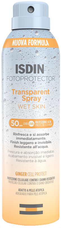 FOTOPROTECTOR TRANSPARENT WET SKIN SPRAY 50+ 250 ML - dottorbianchi.it