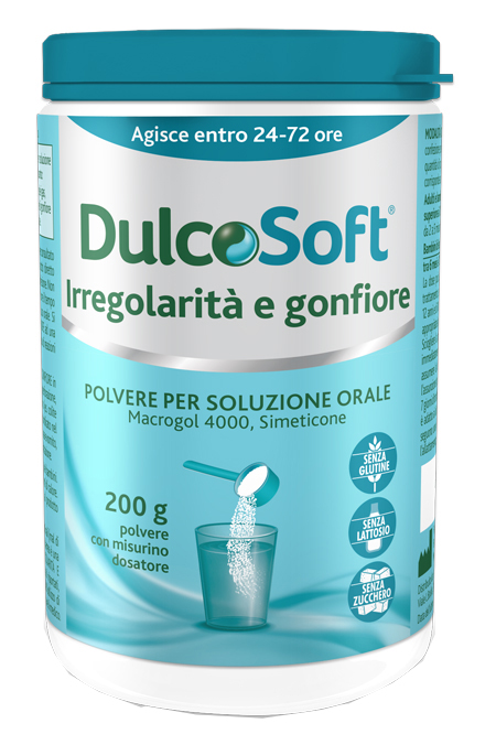 DULCOSOFT IRREGOLARITA' E GONFIORE POLVERE SOLUBILE 200 G - dottorbianchi.it
