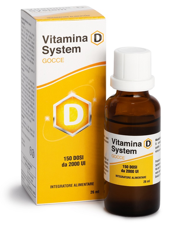 VITAMINA D SYSTEM GOCCE 150 DOSI DA 2000 UI 26 ML - dottorbianchi.it