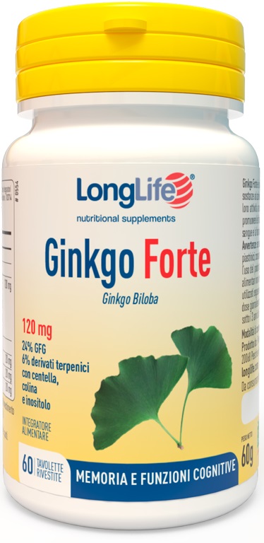 LONGLIFE GINKGO FORTE 60 TAVOLETTE - dottorbianchi.it