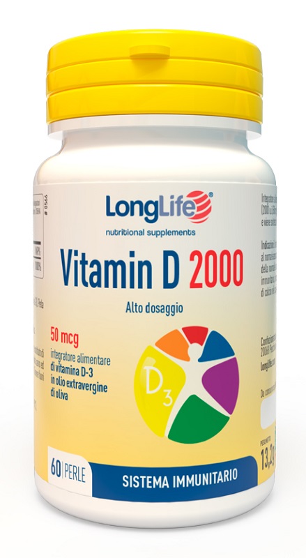 LONGLIFE VITAMIN D 2000 UI 60 PERLE - dottorbianchi.it