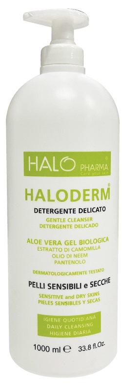 HALODERM DETERGENTE DELICATO 1 L FLACONE HDPE2 TAPPO C/PP92 - dottorbianchi.it