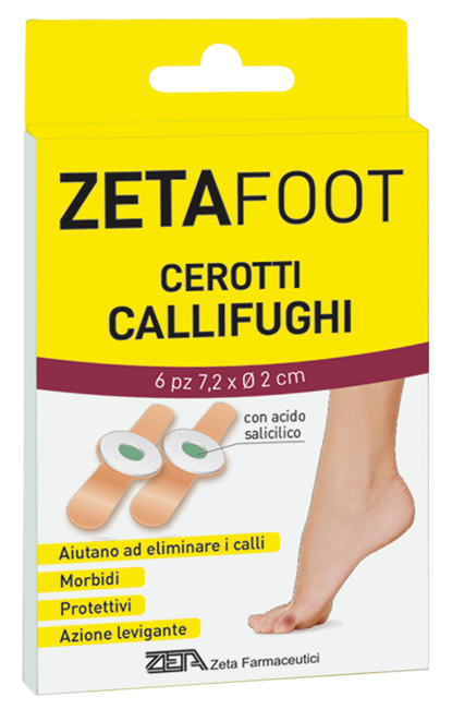 ZETAFOOT CEROTTO CALLIFUGO DISCHETTO CENTRALE CON ASTUCCIO 6 PEZZI - dottorbianchi.it