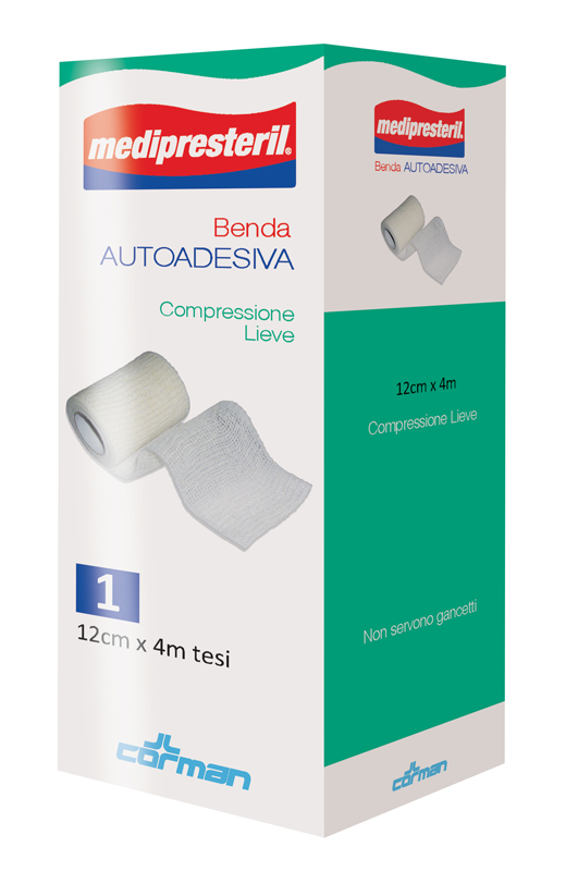 MEDIPRESTERIL BENDA AUTOADESIVA 12X400 CM 1 PEZZO - dottorbianchi.it