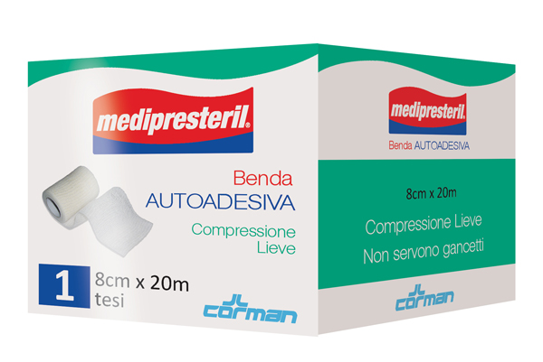 MEDIPRESTERIL BENDA AUTOADESIVA 8X2000 CM 1 PEZZO - dottorbianchi.it