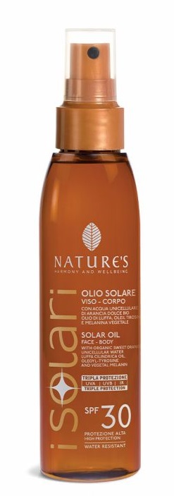 NATURE'S I SOLARI OLIO SOLARE VISO CORPO SPF 30 150 ML - dottorbianchi.it