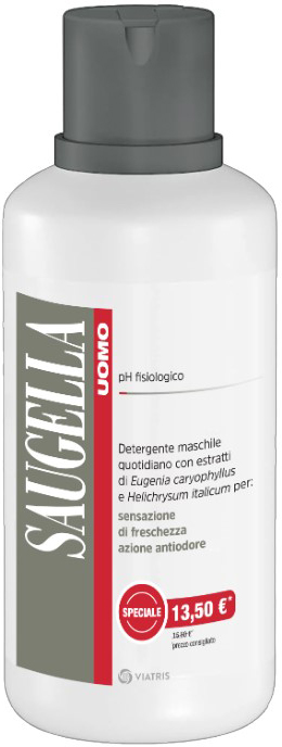 SAUGELLA UOMO DETERGENTE 500 ML TAGLIO PREZZO - dottorbianchi.it