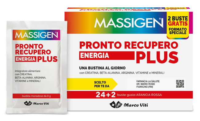 MASSIGEN PRONTO RECUPERO ENERGIA PLUS 24 BUSTINE + 2 BUSTINE - dottorbianchi.it