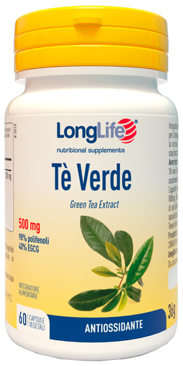 LONGLIFE TE' VERDE 500MG 60 CAPSULE - dottorbianchi.it