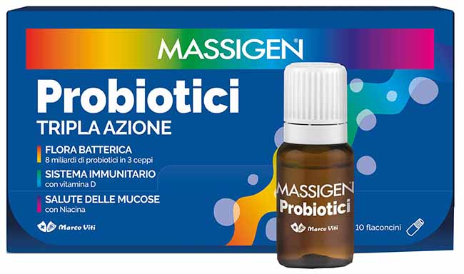 MASSIGEN PROBIOTICI 10 FLACONCINI X 8 ML - dottorbianchi.it