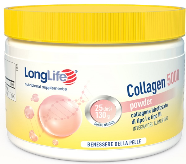 LONGLIFE COLLAGEN 5000 POWDER 130 G - dottorbianchi.it