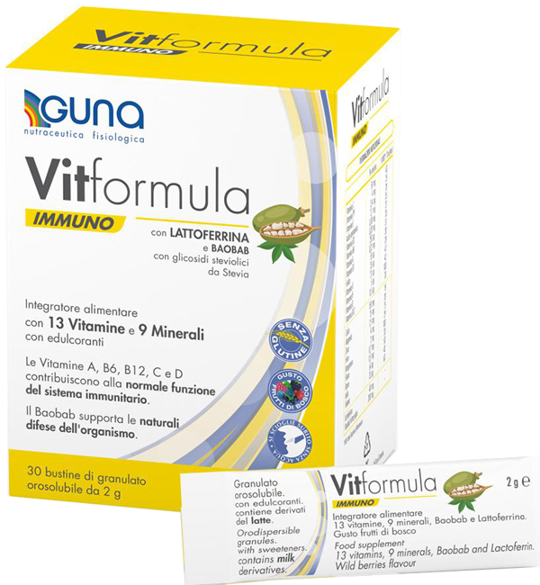 VITFORMULA IMMUNO 30 STICK DA 2 G - dottorbianchi.it