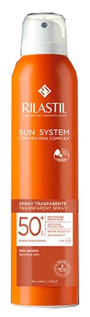 RILASTIL SUN SYSTEM TRASPARENT SPRAY SPF50+ 200 ML - dottorbianchi.it