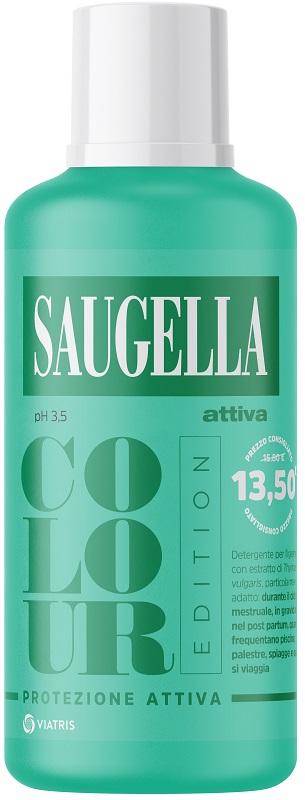 SAUGELLA ATTIVA COLOUR EDITION DETERGENTE IGIENE INTIMA 500 ML - dottorbianchi.it