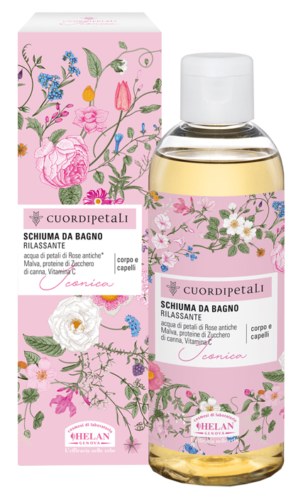 CUOR DI PETALI ICONICA SCHIUMA BAGNO RILASSANTE 210 ML - dottorbianchi.it
