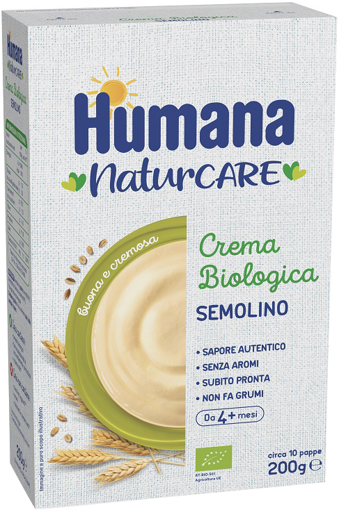 HUMANA CREMA BIOLOGICA SEMOLINO 200 G - dottorbianchi.it