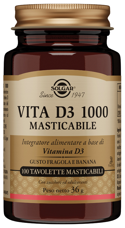 VITA D3 1000 100 TAVOLETTE MASTICABILI - dottorbianchi.it