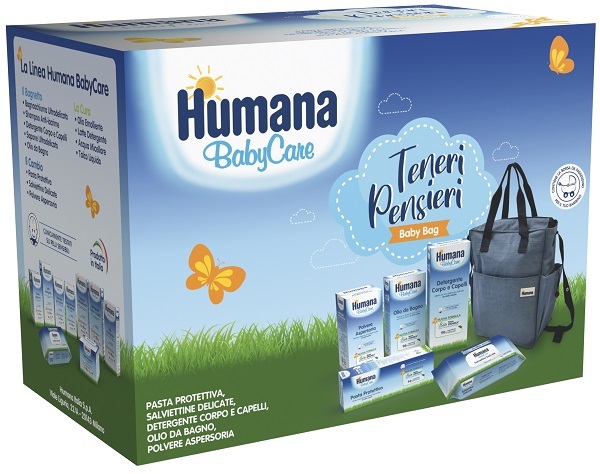 TENERI PENSIERI BABY BAG BABY CARE PASTA PROTETTIVA 100 ML + DETERGENTE CORPO E CAPELLI 300 ML + SALVIETTINE DELICATE 72 PEZZI + POLVERSE ASPERSORIA 150 G + OLIO DA BAGNO 200 ML - dottorbianchi.it