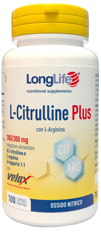 LONGLIFE L-CITRULLINE PLUS 100 CAPSULE VEGETALI - dottorbianchi.it