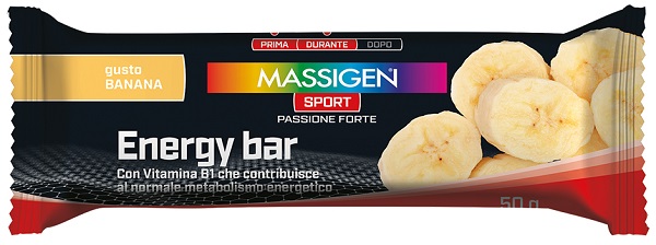 MASSIGEN SPORT ENERGY BARRETTA BANANA 50 G - dottorbianchi.it