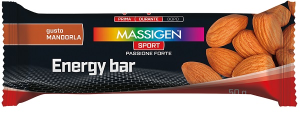 MASSIGEN SPORT ENERGY BARRETTA MANDORLA 50 G - dottorbianchi.it