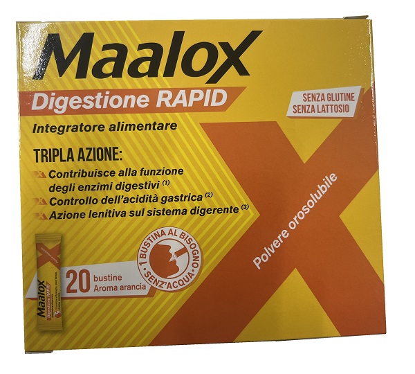 MAALOX DIGESTIONE RAPID 20 BUSTINE DA 2 G - dottorbianchi.it