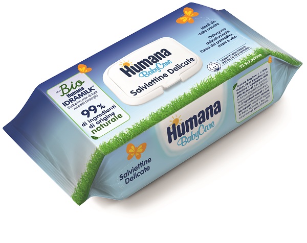 HUMANA BABY CARE SALVIETTE 72 PEZZI - dottorbianchi.it