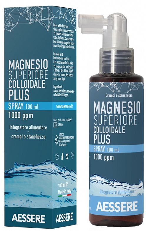 MAGNESIO SUPERIORE COLLOIDALE PLUS SPRAY 1000 PPM 100 ML - dottorbianchi.it