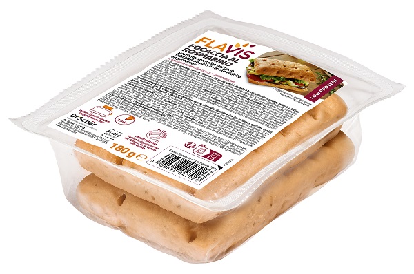 FLAVIS FOCACCIA ROSMARINO 2 PEZZI DA 90 G - dottorbianchi.it