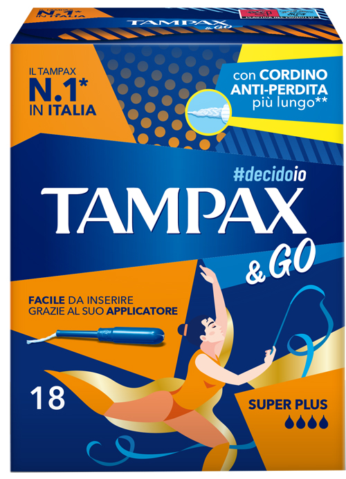 TAMPAX &GO SUPER PLUS 18 PEZZI - dottorbianchi.it