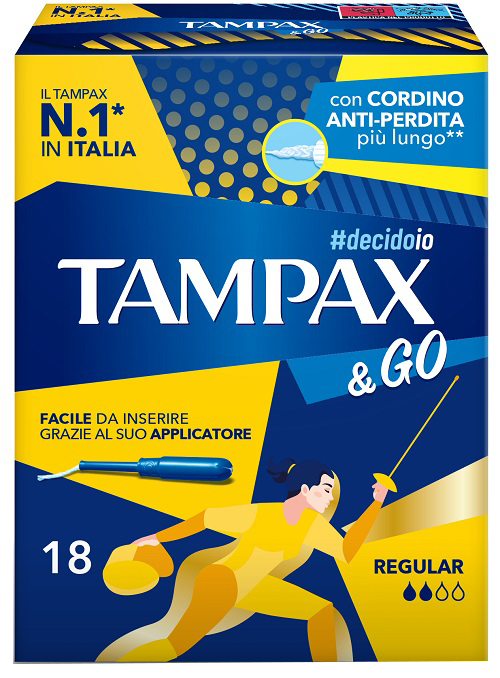 TAMPAX &GO REGULAR 18 PEZZI - dottorbianchi.it