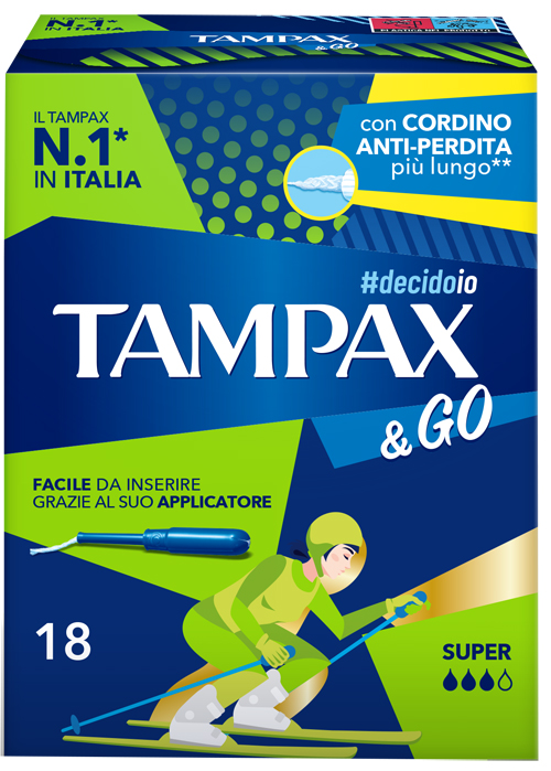 TAMPAX &GO SUPER 18 PEZZI - dottorbianchi.it