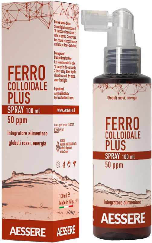 FERRO COLLOIDALE PLUS 50PPM SPRAY 100 ML - dottorbianchi.it