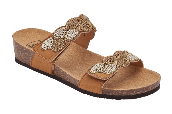 CALZATURA ABU DHABI MICROFIBRE+STRASS W TAN 40 - dottorbianchi.it