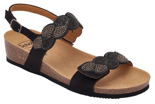 CALZATURA ABU DHABI SANDAL MICROFIBRE+STRASS W BLACK 40 - dottorbianchi.it